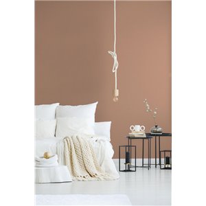 Casadeco|Papier peint vinyle texture mousseline tons marron|Couleurs Unies 2