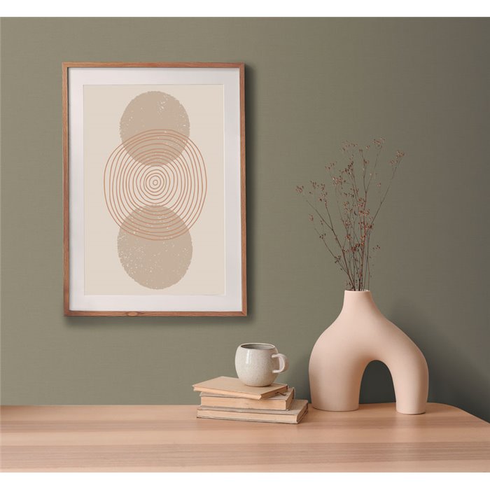 Papeldecor|Vliestapete textile Optik mandelgrün|Einfarbige Farben