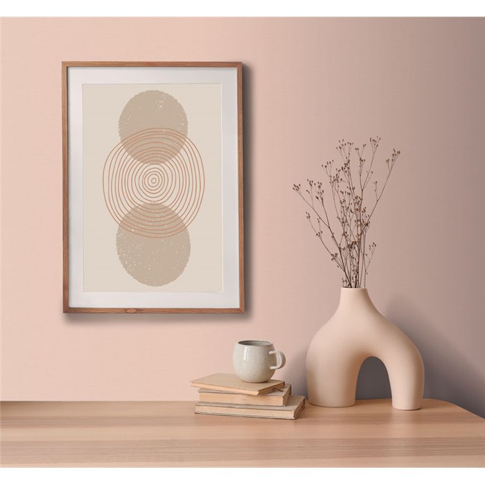Papeldecor|Papier peint effet textile rose|Couleurs Unies