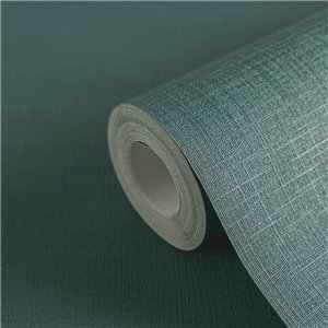 Papeldecor|Textile effect wallpaper turquoise|Solid Colors
