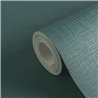 Papeldecor|Textile effect wallpaper green|Solid Colors
