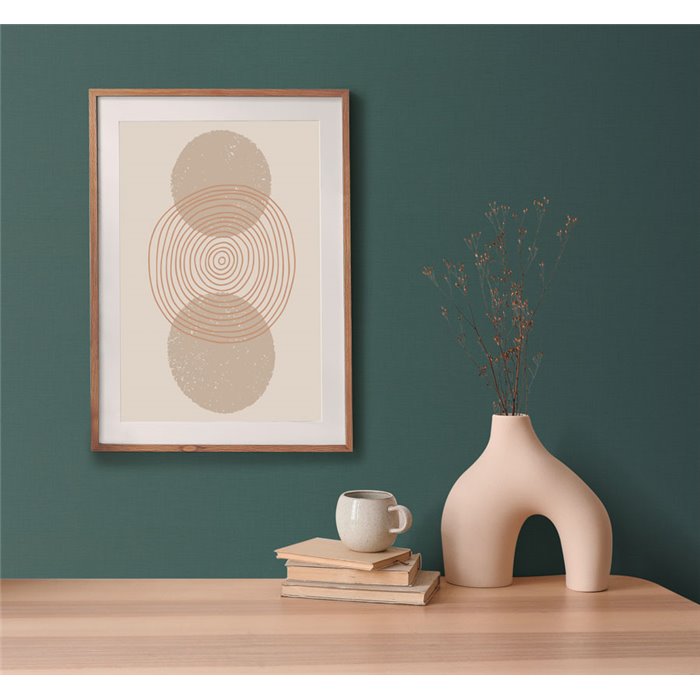 Papeldecor|Vliestapete textile Optik grün|Einfarbige Farben