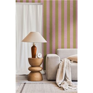 Papeldecor|Tapete Breite Streifen Weiß und Grau|Streifen 2