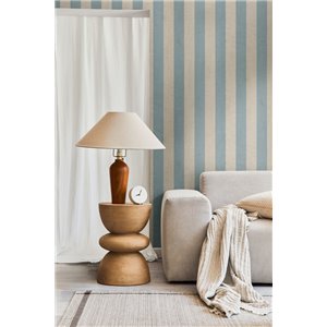 Papeldecor|Vliestapete vertikale Streifen blau und beige|Streifen 2