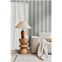 Papeldecor|Vliestapete vertikale Streifen himmelblau und beige|Streifen