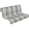 Papeldecor|Vliestapete vertikale Streifen himmelblau und beige|Streifen