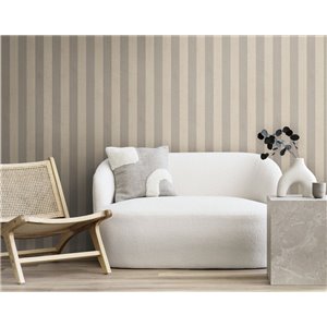 Caselio|Mint green Nordic-style striped wallpaper|Stripes 2