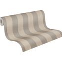 Papeldecor|Vertical striped wallpaper grey and beige|Stripes
