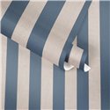 Papel pintado rayas verticales azul y beige - Papeldecor Painted Petals 2028782265