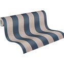 Papeldecor|Vliestapete vertikale Streifen blau und beige|Streifen