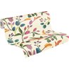 Papeldecor|Tapete Illustration Blumen Weiß Creme|Tapeten