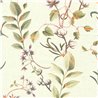 Papeldecor|Papier peint botanique vert  branches, feuilles et fleurs|Romantique