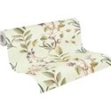 Papeldecor|Papier peint botanique vert  branches, feuilles et fleurs|Romantique