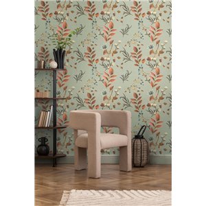 Eijffinger|Papier peint scandinave vagues en relief beige|Romantique 2