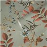 Papeldecor|Papier peint botanique gris  branches, feuilles et fleurs|Romantique