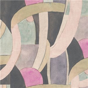 Grandeco|Papier peint moderne minimaliste gris beige|Géométrique
