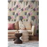 Papeldecor|Vliestapete geometrische Formen grün und beige|Geometrisch
