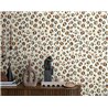 Papeldecor|Papier peint motif léopard blanc style ethnique|Imitation Peau