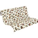 Papeldecor|Vliestapete Leopardenmuster weiß ethnischer Stil|Lederimitat