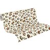 Papeldecor|Papier peint motif léopard blanc style ethnique|Imitation Peau