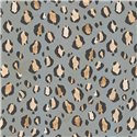 Papeldecor|Vliestapete Leopardenmuster grau ethnischer Stil|Lederimitat