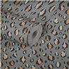 Papeldecor|Leopard print wallpaper grey ethnic style|Skin Imitation