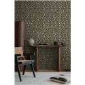 Papeldecor|Leopard print wallpaper brown ethnic style|Skin Imitation