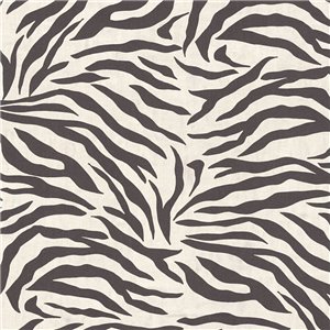 Papeldecor|Vliestapete Zebramuster weiß und braun|Lederimitat