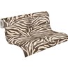 Papeldecor|Papier peint motif zèbre blanc et marron|Imitation Peau