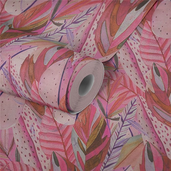Papeldecor|Papier peint floral tropical rose|Floral