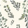 Papeldecor|Scandinavian floral wallpaper white and green|Floral