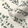 Papeldecor|Scandinavian floral wallpaper white and green|Floral