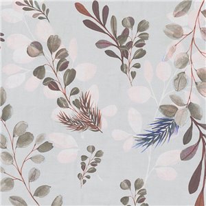 Casadeco|Simple wallpaper with beige sea lavender floral print|Scandinavian