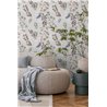Papeldecor|Scandinavian floral wallpaper grey|Floral