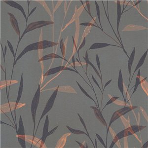 Papeldecor|Scandinavian floral wallpaper grey|Floral
