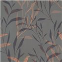 Papeldecor|Papier peint botanique gris : branches et feuilles|Floral