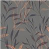 Papeldecor|Papier peint botanique gris : branches et feuilles|Floral