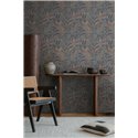 Papeldecor|Papier peint botanique gris : branches et feuilles|Floral