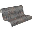 Papeldecor|Papier peint botanique gris : branches et feuilles|Floral