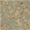 Papeldecor|Botanical wallpaper green: ginkgo leaves|Floral
