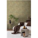 Papeldecor|Papier peint botanique vert : feuilles de ginkgo|Floral