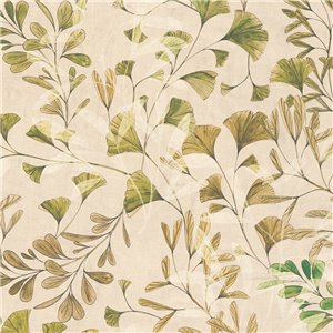 Rasch|Tapete orientalisch graugrün Blumen|Japanische Blumen