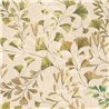 Papeldecor|Papier peint botanique beige : feuilles de ginkgo|Floral