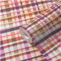 Papeldecor|Watercolor checkered wallpaper multicolor|Checkered