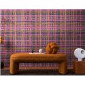 Papeldecor|Watercolor checkered wallpaper pink|Checkered