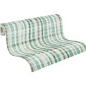 Papeldecor|Checkered wallpaper turquoise retro|Checkered