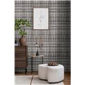Papeldecor|Checkered wallpaper grey retro|Checkered
