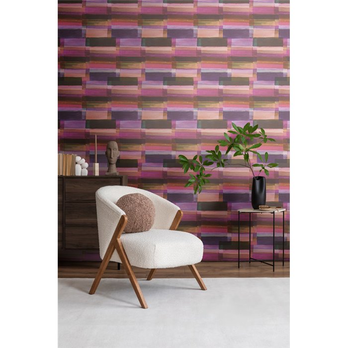 Papeldecor|Papel pintado cuadros acuarela rosa violeta|Cuadros