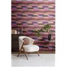 Papeldecor|Watercolor checkered wallpaper pink violet|Checkered