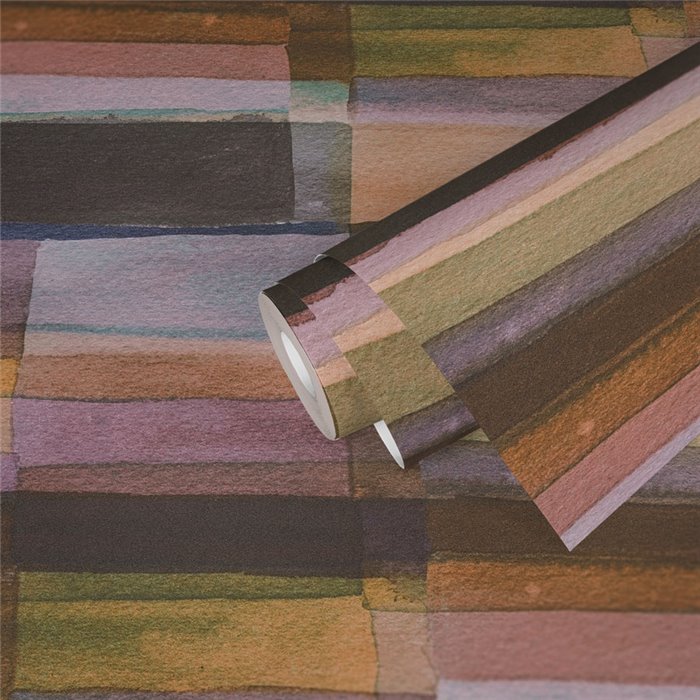 Papeldecor|Papier peint à carreaux multicolore effet aquarelle|Carreaux